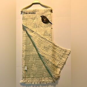 🎁NEW 100% Cotton Textured Throw Blanket - Piscatextil Throw